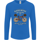 Bike Built for Speed Cycling Bicycle Mens Long Sleeve T-Shirt Royal Blue