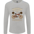 Bike Built for Speed Cycling Bicycle Mens Long Sleeve T-Shirt Sports Grey