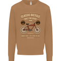 Bike Built for Speed Cycling Bicycle Mens Sweatshirt Jumper Caramel Latte