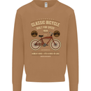 Bike Built for Speed Cycling Bicycle Mens Sweatshirt Jumper Caramel Latte