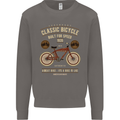 Bike Built for Speed Cycling Bicycle Mens Sweatshirt Jumper Charcoal
