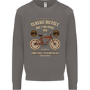 Bike Built for Speed Cycling Bicycle Mens Sweatshirt Jumper Charcoal