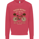 Bike Built for Speed Cycling Bicycle Mens Sweatshirt Jumper Heliconia