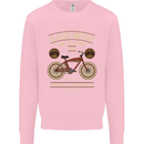 Bike Built for Speed Cycling Bicycle Mens Sweatshirt Jumper Light Pink
