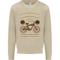 Bike Built for Speed Cycling Bicycle Mens Sweatshirt Jumper Sand