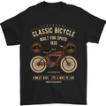 Bike Built for Speed Cycling Bicycle Mens T-Shirt Cotton Gildan Black