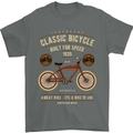 Bike Built for Speed Cycling Bicycle Mens T-Shirt Cotton Gildan Charcoal