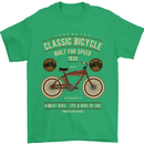 Bike Built for Speed Cycling Bicycle Mens T-Shirt Cotton Gildan Irish Green