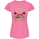 Bike Built for Speed Cycling Bicycle Womens Petite Cut T-Shirt Azalea
