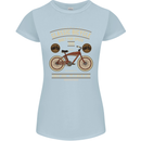 Bike Built for Speed Cycling Bicycle Womens Petite Cut T-Shirt Light Blue