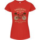 Bike Built for Speed Cycling Bicycle Womens Petite Cut T-Shirt Red