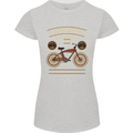 Bike Built for Speed Cycling Bicycle Womens Petite Cut T-Shirt Sports Grey