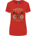Bike Built for Speed Cycling Bicycle Womens Wider Cut T-Shirt Red