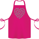 Bike Heart Chain Cycling Biker Motorcycle Cotton Apron 100% Organic Pink