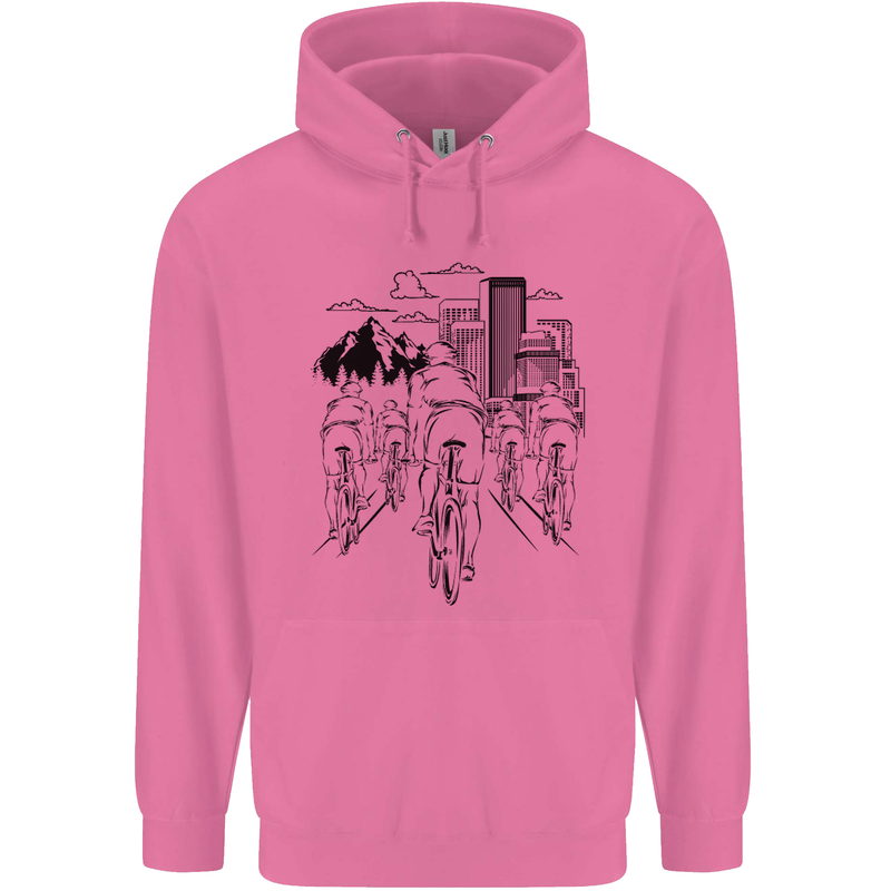 Bike Ride Cycling Cyclist Bicycle Road MTB Childrens Kids Hoodie Azalea