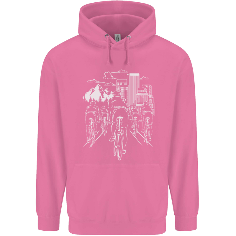 Bike Ride Cycling Cyclist Bicycle Road MTB Childrens Kids Hoodie Azalea