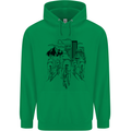 Bike Ride Cycling Cyclist Bicycle Road MTB Childrens Kids Hoodie Irish Green