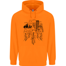 Bike Ride Cycling Cyclist Bicycle Road MTB Childrens Kids Hoodie Orange