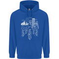 Bike Ride Cycling Cyclist Bicycle Road MTB Childrens Kids Hoodie Royal Blue