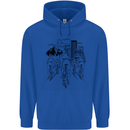 Bike Ride Cycling Cyclist Bicycle Road MTB Childrens Kids Hoodie Royal Blue