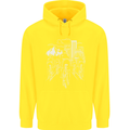 Bike Ride Cycling Cyclist Bicycle Road MTB Childrens Kids Hoodie Yellow
