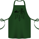 Bike Ride Cycling Cyclist Bicycle Road MTB Cotton Apron 100% Organic Forest Green