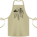 Bike Ride Cycling Cyclist Bicycle Road MTB Cotton Apron 100% Organic Khaki