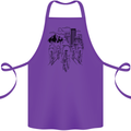 Bike Ride Cycling Cyclist Bicycle Road MTB Cotton Apron 100% Organic Purple