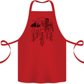 Bike Ride Cycling Cyclist Bicycle Road MTB Cotton Apron 100% Organic Red