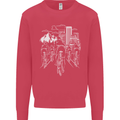 Bike Ride Cycling Cyclist Bicycle Road MTB Kids Sweatshirt Jumper Heliconia