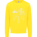 Bike Ride Cycling Cyclist Bicycle Road MTB Kids Sweatshirt Jumper Yellow