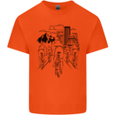 Bike Ride Cycling Cyclist Bicycle Road MTB Kids T-Shirt Childrens Orange