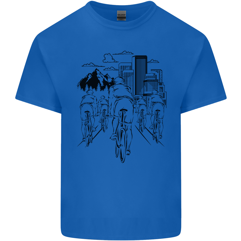 Bike Ride Cycling Cyclist Bicycle Road MTB Kids T-Shirt Childrens Royal Blue