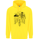 Bike Ride Cycling Cyclist Bicycle Road MTB Mens 80% Cotton Hoodie Yellow