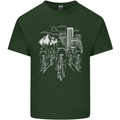 Bike Ride Cycling Cyclist Bicycle Road MTB Mens Cotton T-Shirt Tee Top Forest Green