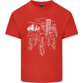 Bike Ride Cycling Cyclist Bicycle Road MTB Mens Cotton T-Shirt Tee Top Red