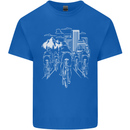 Bike Ride Cycling Cyclist Bicycle Road MTB Mens Cotton T-Shirt Tee Top Royal Blue