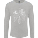 Bike Ride Cycling Cyclist Bicycle Road MTB Mens Long Sleeve T-Shirt Sports Grey