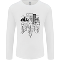 Bike Ride Cycling Cyclist Bicycle Road MTB Mens Long Sleeve T-Shirt White