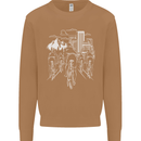 Bike Ride Cycling Cyclist Bicycle Road MTB Mens Sweatshirt Jumper Caramel Latte