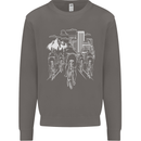 Bike Ride Cycling Cyclist Bicycle Road MTB Mens Sweatshirt Jumper Charcoal