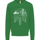 Bike Ride Cycling Cyclist Bicycle Road MTB Mens Sweatshirt Jumper Irish Green