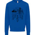 Bike Ride Cycling Cyclist Bicycle Road MTB Mens Sweatshirt Jumper Royal Blue