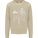 Bike Ride Cycling Cyclist Bicycle Road MTB Mens Sweatshirt Jumper Sand