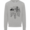 Bike Ride Cycling Cyclist Bicycle Road MTB Mens Sweatshirt Jumper Sports Grey
