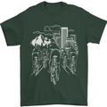 Bike Ride Cycling Cyclist Bicycle Road MTB Mens T-Shirt Cotton Gildan Forest Green