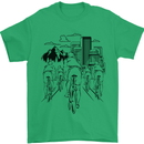 Bike Ride Cycling Cyclist Bicycle Road MTB Mens T-Shirt Cotton Gildan Irish Green