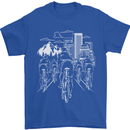 Bike Ride Cycling Cyclist Bicycle Road MTB Mens T-Shirt Cotton Gildan Royal Blue