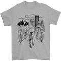 Bike Ride Cycling Cyclist Bicycle Road MTB Mens T-Shirt Cotton Gildan Sports Grey
