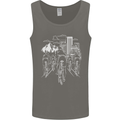 Bike Ride Cycling Cyclist Bicycle Road MTB Mens Vest Tank Top Charcoal